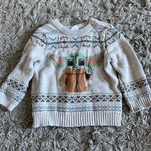 Star Wars baby Yoda winter sweater